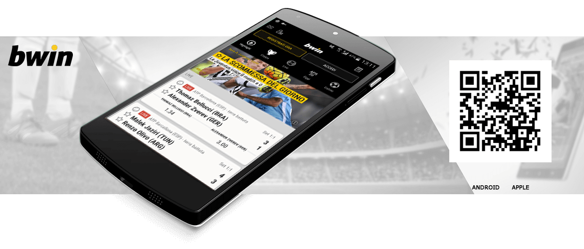 Il codice QR per scommettere via mobile su bwin