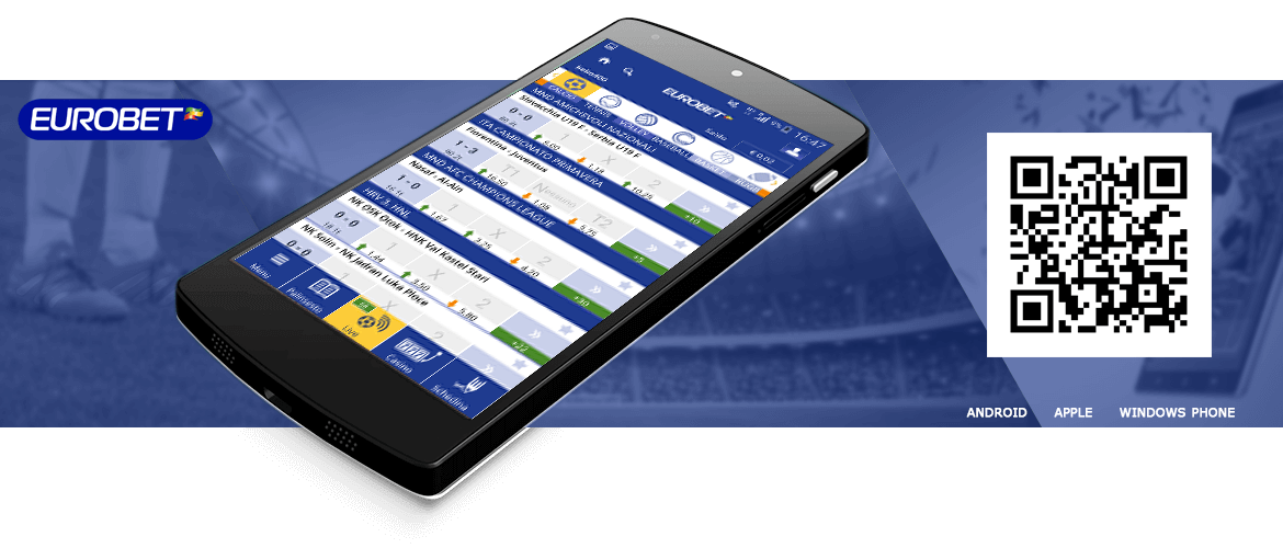 Il codice QR per scommettere via mobile su Eurobet