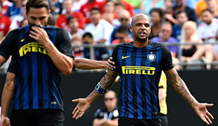 Felipe Melo durante un'amichevole precampionato dell'Inter