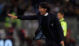 Il tecnico della Lazio Simone inzaghi